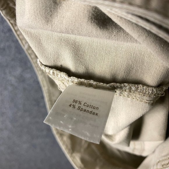Caslon Capri Pants Size 4P Petite Women's Beige 30x19 Mid Rise Cotton - Picture 9 of 9